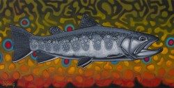 Contemporary Trout Illustration – Brook