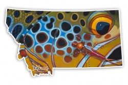 Montana Brown Trout Cutout Decal