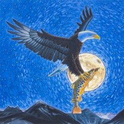 Eagle With Trout
