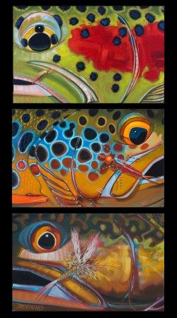 Trout Trio with Flies