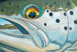 Abstract Sea Trout – Silver